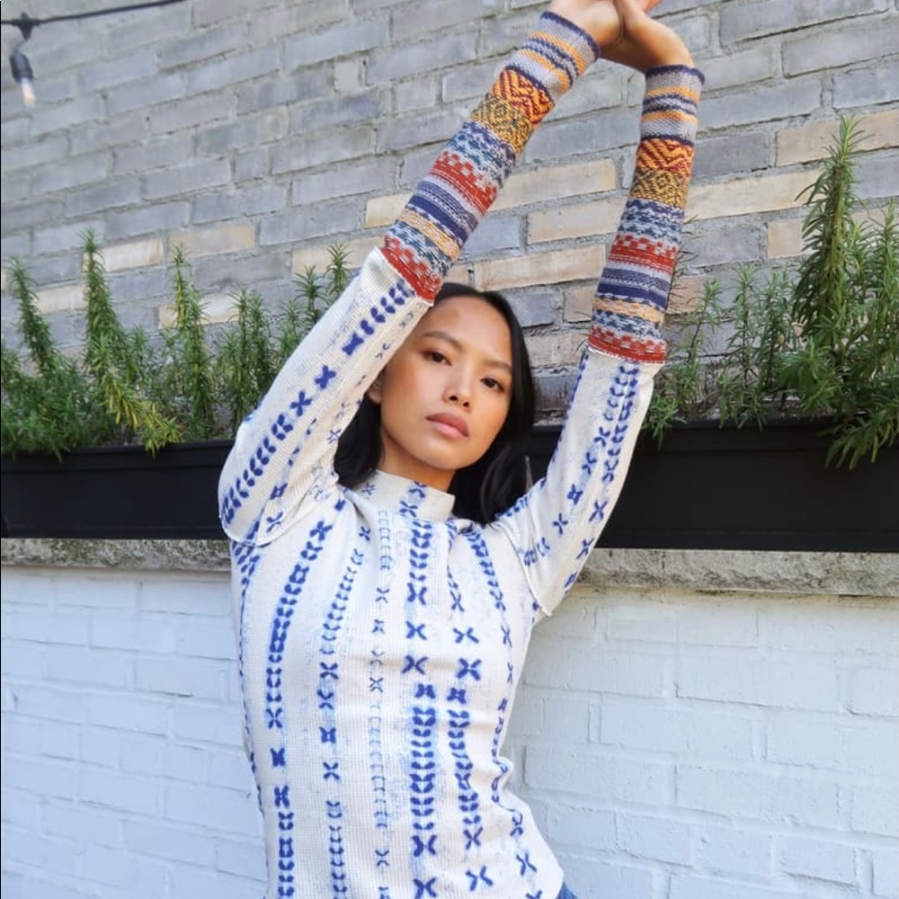 NEW Free People Wonderful Swit Top Cloud Combo